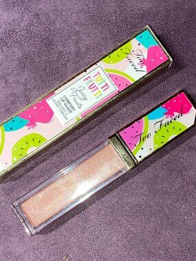 Too Faced Tutti Frutti Juicy Fruits Lip Glaze, Grin & Bare It, New in box